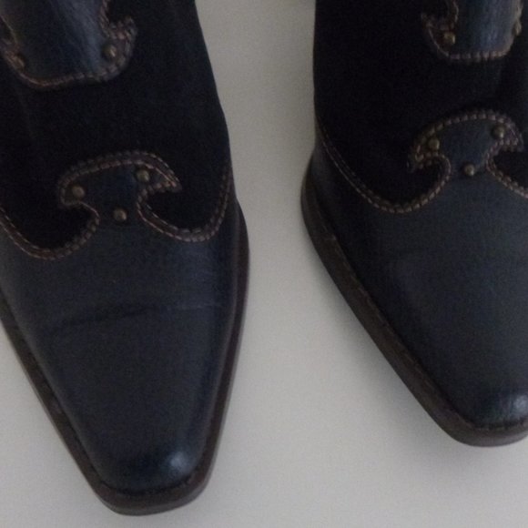 Women's western blue clog - Picture 2 of 5